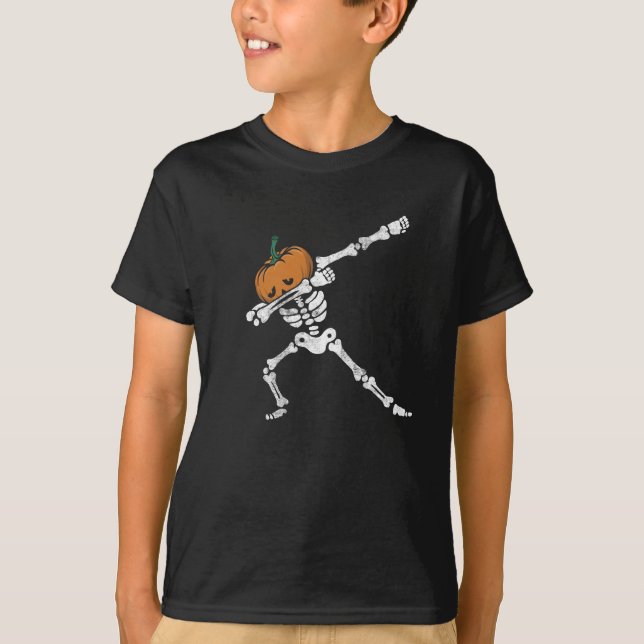 Camiseta Calabaza de Halloween Pista de Dab (Anverso)