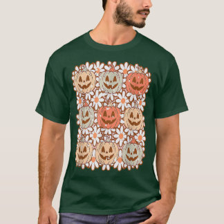 Camiseta Calabaza de Halloween retro vintage2928