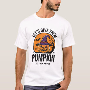 Camiseta Calabaza de Halloween Sombrero de Bruja Divertido