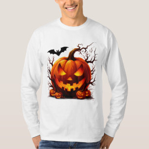 Camiseta Calabaza de Jack Embrujada con Ojos Brillantes 🎃