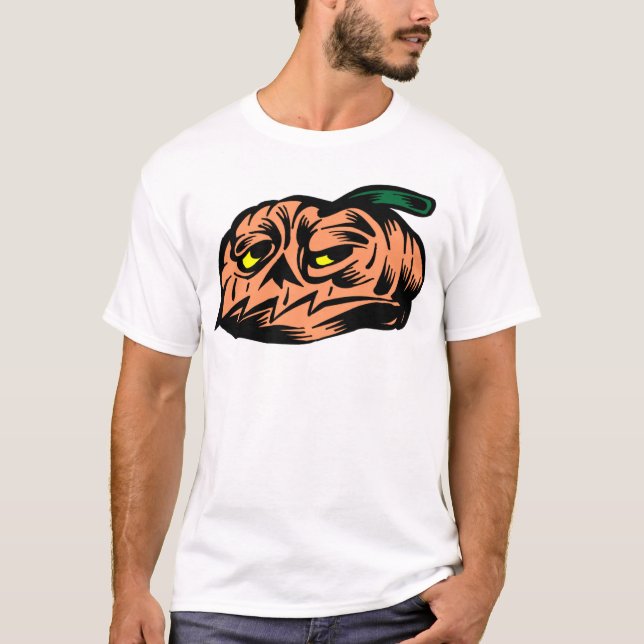 Camiseta Calabaza de jack-o-lantern desinflada (Anverso)