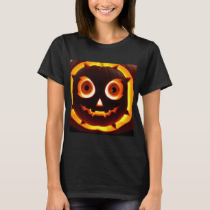 Camiseta Calabaza de Jack-O'-Lantern Resplandeciente
