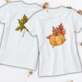 Camiseta Calabaza de la oliga del otoño