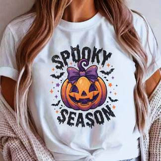 Camiseta Calabaza de la temporada espeluznante linda de Hal