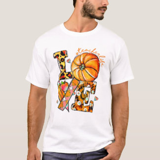 Camiseta Calabaza de la vida del maestro de acción de graci