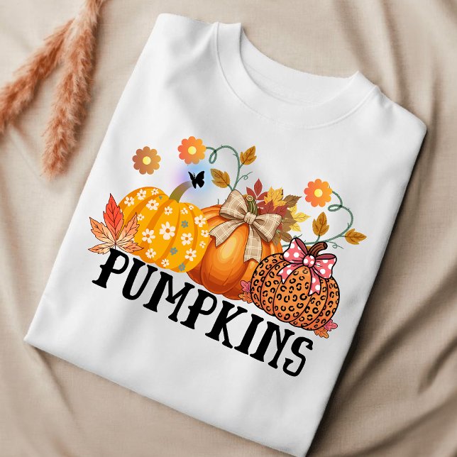 Camiseta Calabaza de leopardo con estampado floral bohemio  (Subido por el creador)