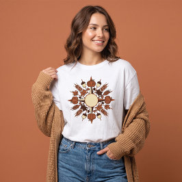 Camiseta Calabaza de mandala de cosecha de Acción de Gracia