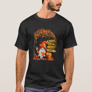 Camiseta Calabaza de mujer agradecida bendecida por ser lla