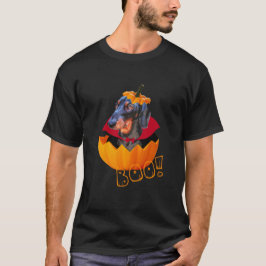 Camiseta Calabaza de perro de salchicha de Halloween
