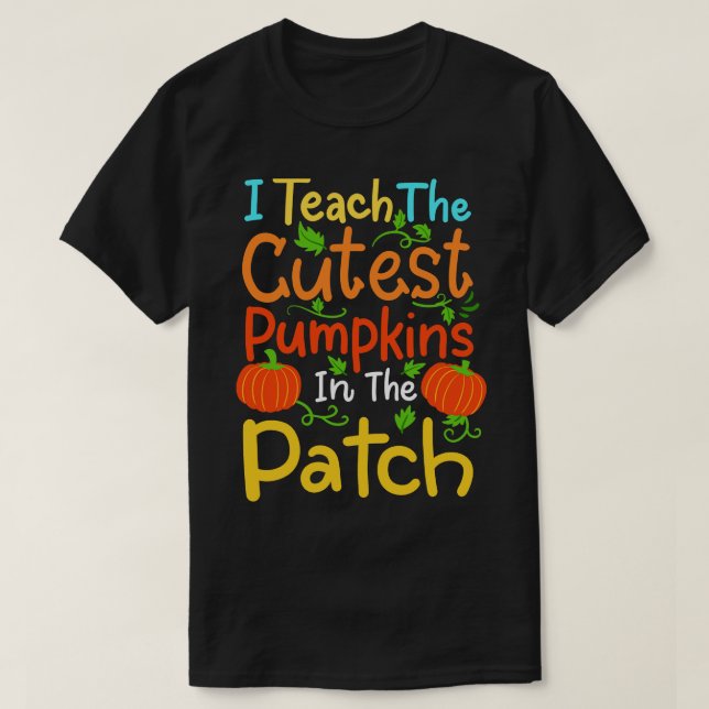 Camiseta Calabaza de profesores de Halloween (Diseño del anverso)
