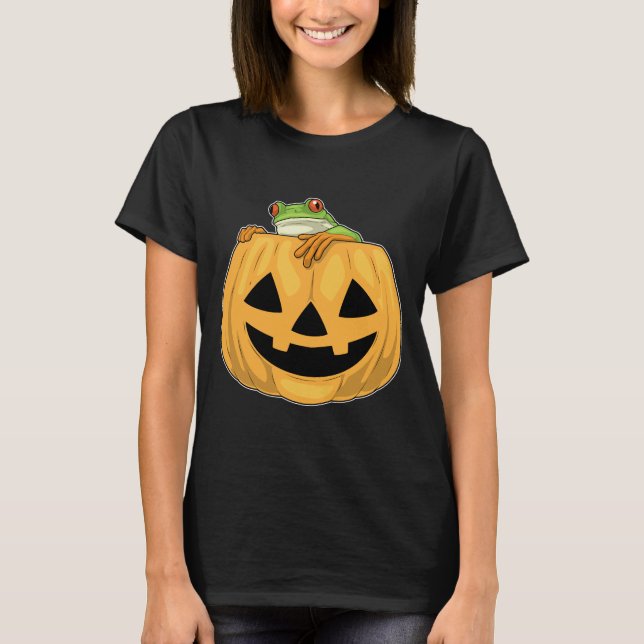 Camiseta Calabaza de rana Halloween (Anverso)