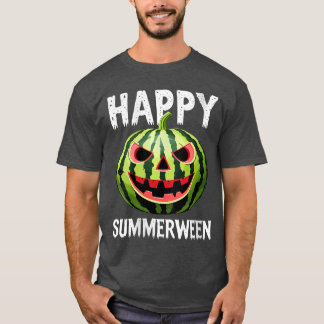 Camiseta Calabaza de sandía de mujer verano Halloween Ha