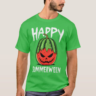 Camiseta Calabaza de sandía de mujeres de verano de Hallowe