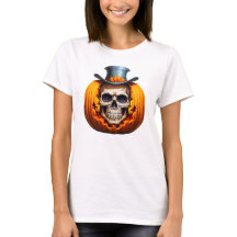 Calabaza de sombrero de copa de esqueleto espeluzn