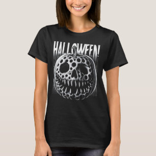Camiseta Calabaza de Trypofobia Tocante Cráneo Creepe Hallo