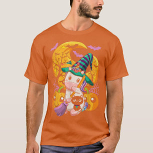 Camiseta Calabaza de unicornio Gato negro Día de Acción de
