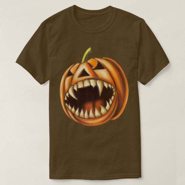 Camiseta Calabaza de vampiros JackOLantern (Diseño del anverso)