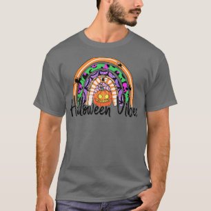 Camiseta Calabaza De Vibes De Halloween Arcoiris En El Parc