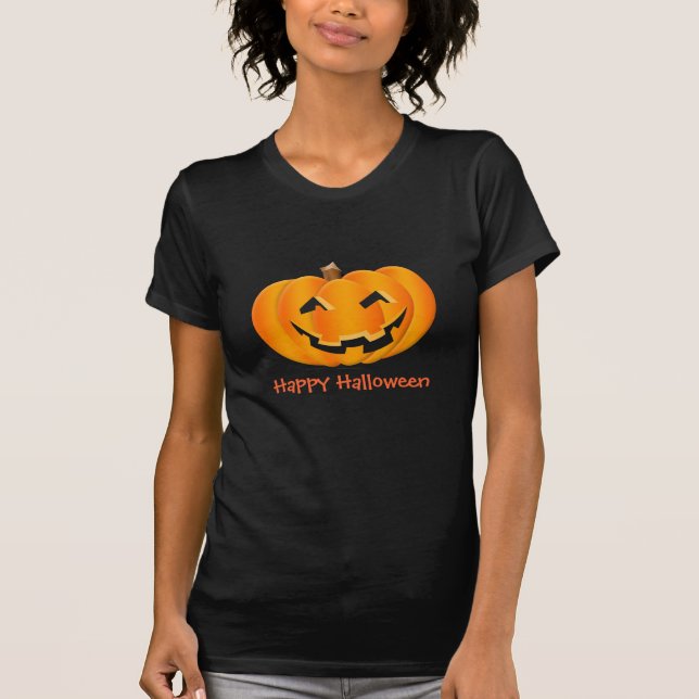 Camiseta Calabaza del feliz Halloween (Anverso)
