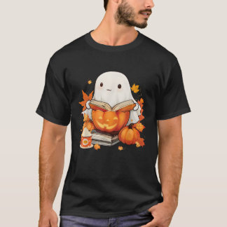 Camiseta Calabaza del libro de lectura del fantasma del lib