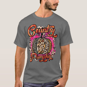 Camiseta calabaza del país leopardo de la calabaza chisporr