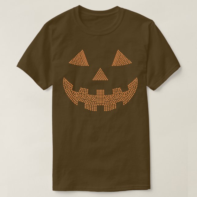 Camiseta Calabaza Diamante de imitación Jack O'Lantern para (Diseño del anverso)