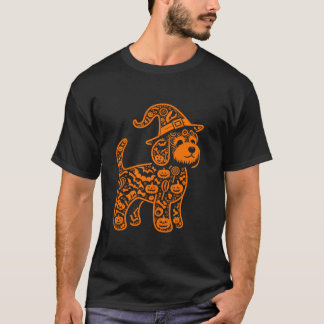 Camiseta Calabaza divertida Cockapoo Candy Halloween hombre