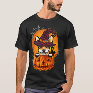 Camiseta Calabaza divertida de Halloween de Chihuahua