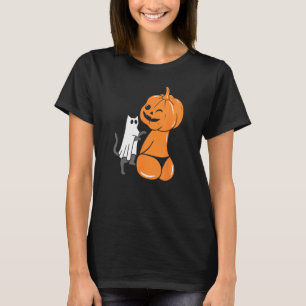 Camiseta Calabaza divertida de Halloween Jack-O-Lantern en