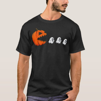 Camiseta Calabaza Divertida de Halloween que se Come al Fan