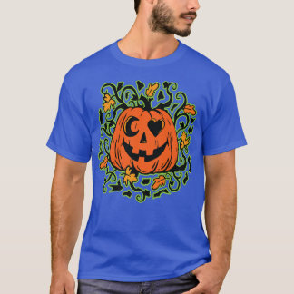 Camiseta Calabaza divertida en el diseño de cosecha de camp