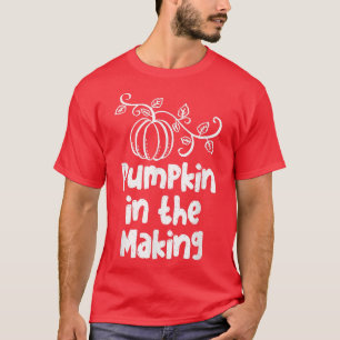 Camiseta Calabaza En La Preparación Del Embarazo Del Día De
