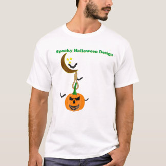 Camiseta Calabaza espeluznante de Halloween colgando de una