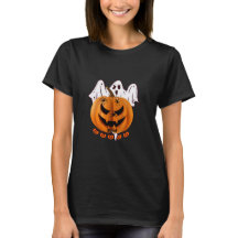 Calabaza espeluznante de Halloween con fantasma y