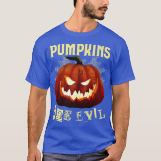 Camiseta Calabaza espeluznante de Halloween con miedo