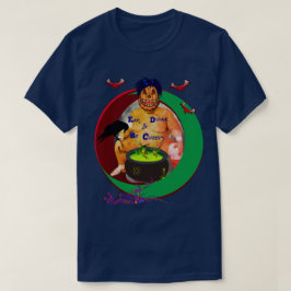 Camiseta Calabaza espeluznante Halloween Azul Unisex