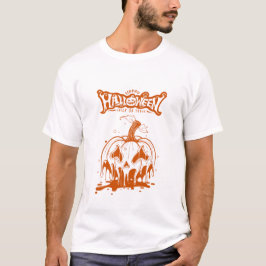 Camiseta calabaza espeluznante Halloween fantasma lindo