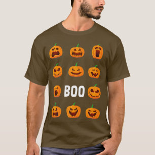 Camiseta Calabaza Face Boo Lazy Halloween Disstume Cuato Ja