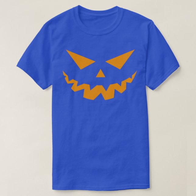 Camiseta Calabaza Face Halloween Oscuro (Diseño del anverso)