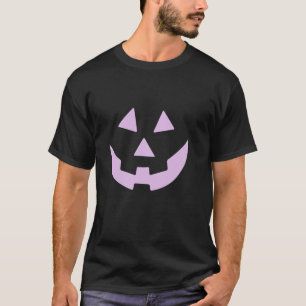 Camiseta Calabaza Face Purple Jack O Lantern Halloween Fami