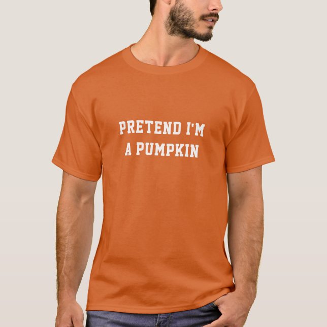 Camiseta Calabaza fácil de disfraces de Halloween (Anverso)