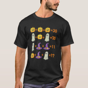 Camiseta Calabaza Fantasma Bruja Murciélago Halloween Ecuac