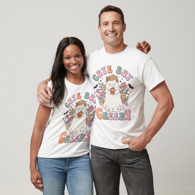 Camiseta Calabaza fantasma de Halloween, pequeña pero treme (Unisexo)