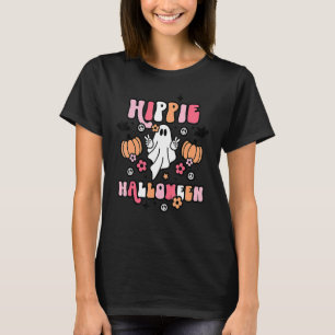 Camiseta Calabaza fantasma Hippie Halloween Cute Spookone