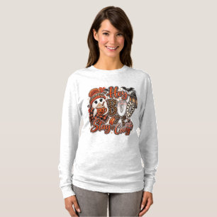 Camiseta Calabaza Fantasma Linda de Halloween