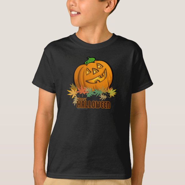 Camiseta Calabaza feliz de Halloween (Anverso)