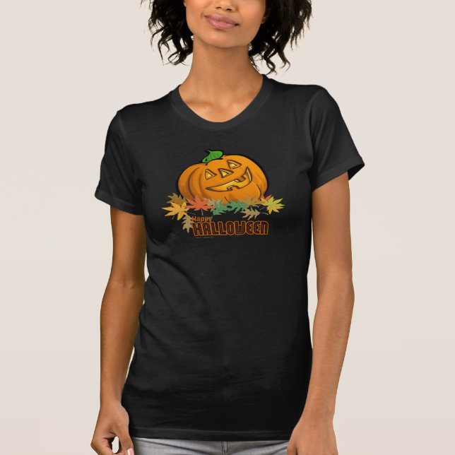 Camiseta Calabaza feliz de Halloween (Anverso)
