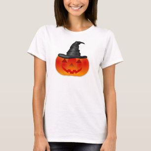 Camiseta calabaza feliz de Halloween con gorra
