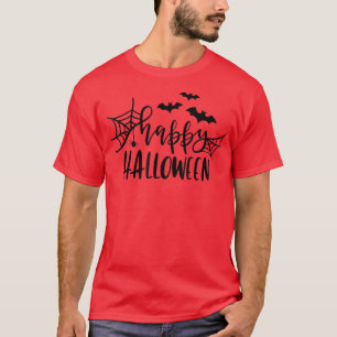 Camiseta Calabaza feliz Fiesta de murciélago de Halloween