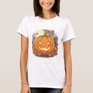 Camiseta Calabaza feliz Personalizado Jack-O'-Lantern